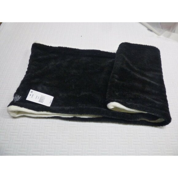 DKNY Fleece-Lined Knit Infinity Scarf, Cream - Picture 8 of 12